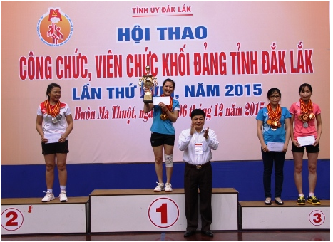 Bế mạc Hội thao khối Đảng tỉnh Đắk Lắk lần thứ XVIII năm 2015